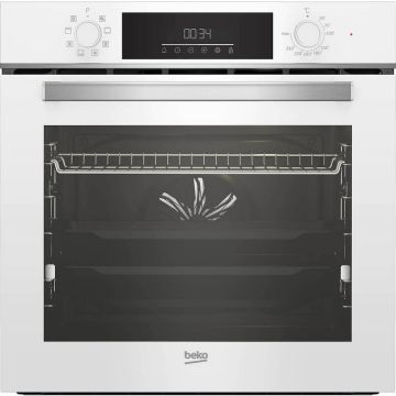 Beko Cuptor incorporabil Beko BBIM14300WMS, Electric, Multifunctional, AEROPerfect, Autocuratare catalitica, SteamShine Cleaning, Grill, 3D Cooking, 72 l, Clasa A, Alb