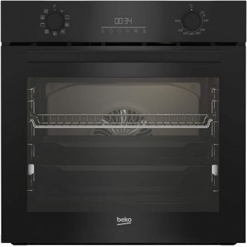 Beko Pachet Cuptor incorporabil Beko BBSM17330BCS, Electric, 71 l, Clasa A, Autocuratare catalitica, SoftClose door,Timer, Negru + Plita incorporabila Beko , Gaz, 4 arzatoare, HIGH-EFFICIENCY GAS BURNER, Wok, Gratar din fonta, 60 cm, Negru