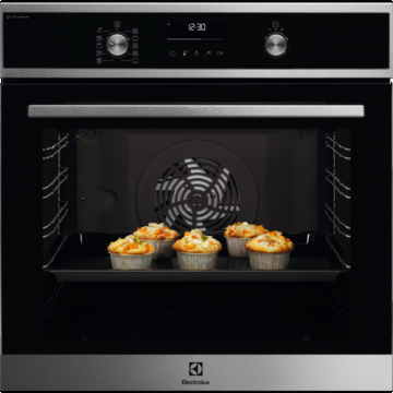 Cuptor incorporabil cu abur Electrolux EOD6C77WX SteamBake, WiFi, autocuratare catalitica, A+, 72 litri (Inox)