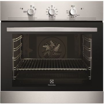 Electrolux Cuptor incorporabil Electrolux, Gaz, 68 l, Multifunctional, Autocuratare catalitica, Grill, Inox antiamprenta